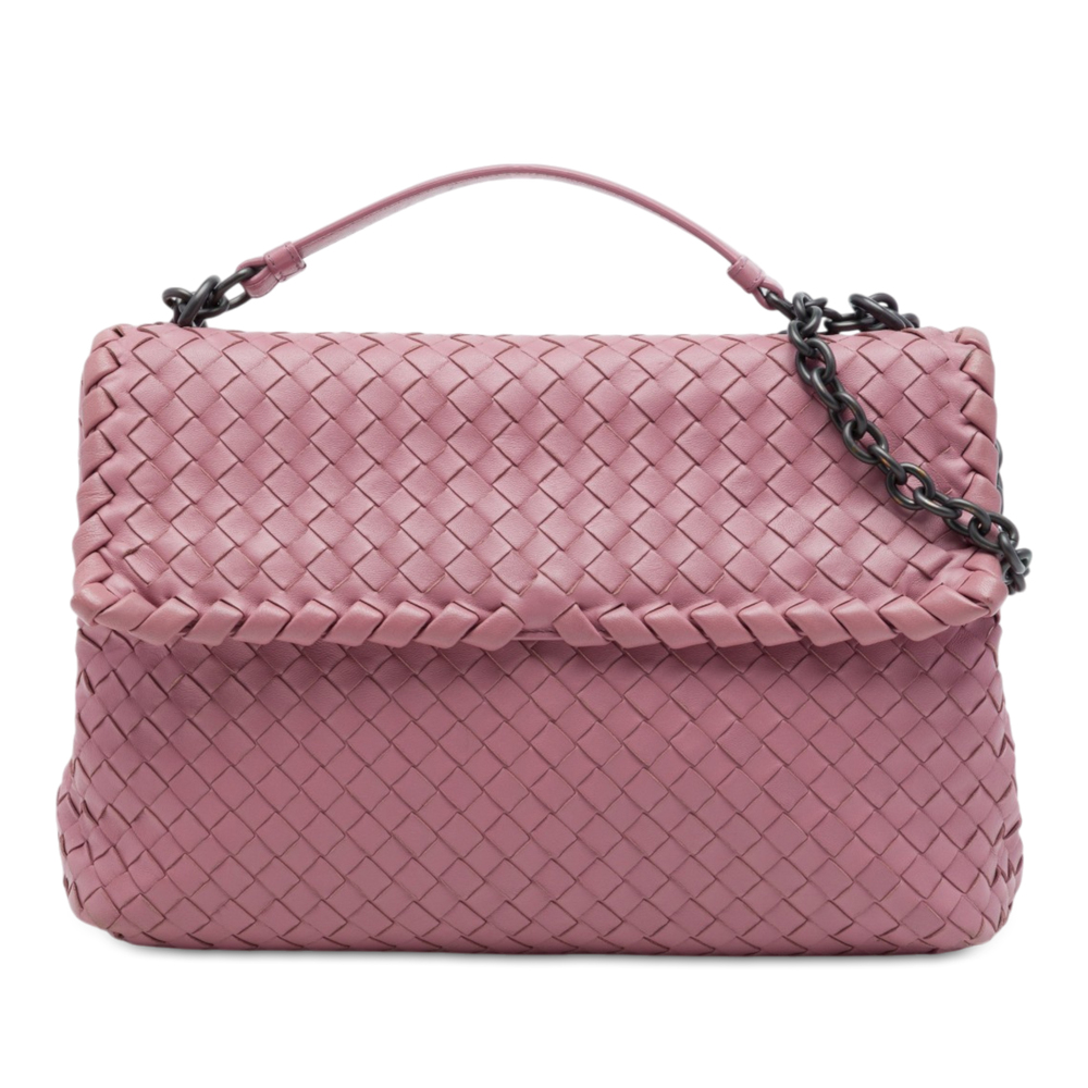 Pre-Loved Bottega Veneta Medium Nappa Intrecciato Olimpia Shoulder Bag